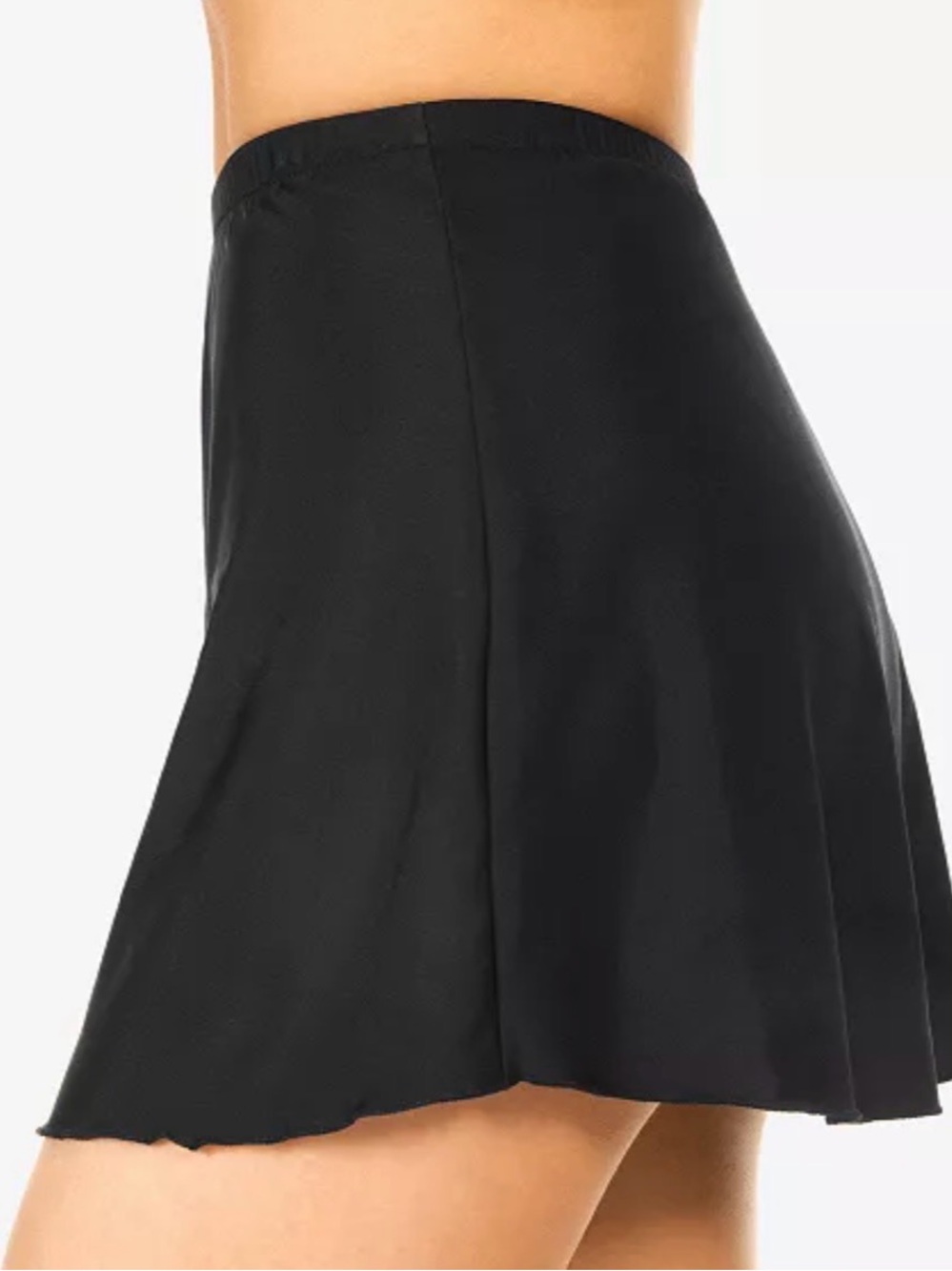 Miraclesuit skirted swim skirt, Black size 8